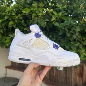 Nike Air Jordan retro 4 size 12 Purple metallic ct8527-115 used 2020